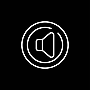 Spike Circle simgesi, vektör illüstrasyonu 