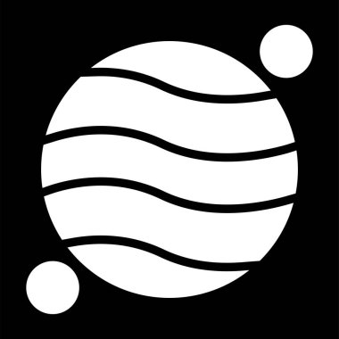 Gezegen simge vektör çizim 