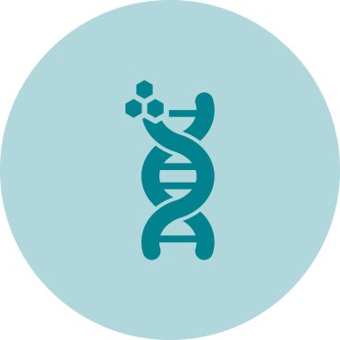 DNA yapısı simgesi. Web illüstrasyonu