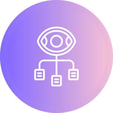 Veri Görselleştirme simgesi, vektör illüstrasyonu 