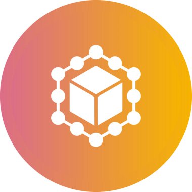 Tedarik zinciri yönetim web simgesi vektör illüstrasyonuName