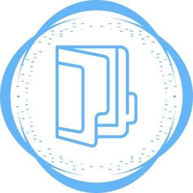 belge dosyası web simgesi basit illüstrasyon