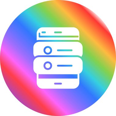 Mobil Uygulama Sunucu Vektör simgesi, illüstrasyon 