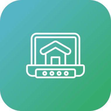 dizüstü bilgisayar simgesi, vektör illüstrasyonu basit tasarım