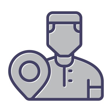 user icon, vector illustration simple design