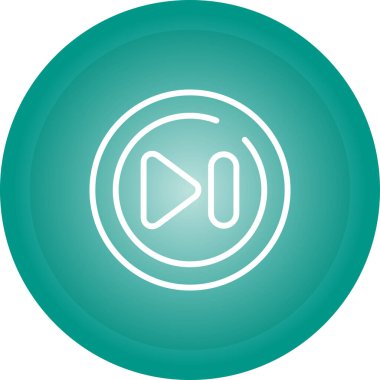 Hızlı ileri düğme vektör illüstrasyonu