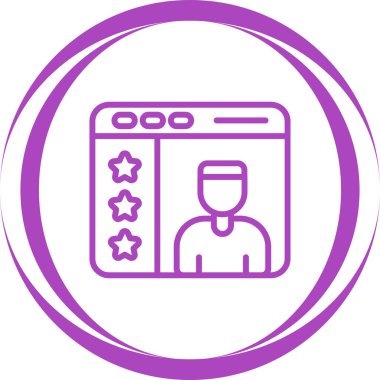 Kullanıcı geribildirim simgesi, vektör illüstrasyonu 