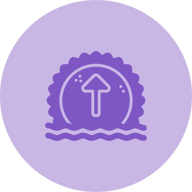 Güneş. Web simgesi basit illüstrasyon