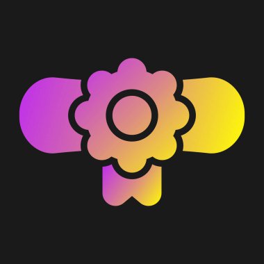 Diploma simgesi, vektör illüstrasyonu basit tasarım