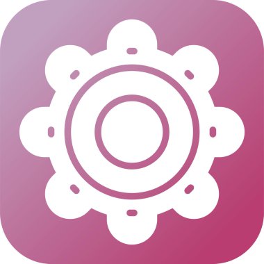 Ayarları satırı simgesi, vektör çizim 