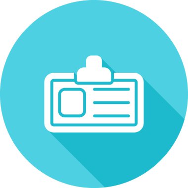 Kartvizit simgesinin vektör illüstrasyonu 