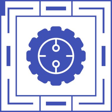 Teçhizat Web simgesi basit illüstrasyon