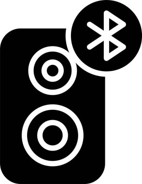 Taşınabilir Bluetooth Hoparlörü, Satır Tasarımı Simgesi