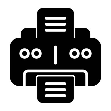 Office yazıcı simgesini, vektör çizim