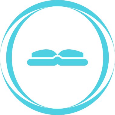 Kitap web simgesi aç, basit illüstrasyon