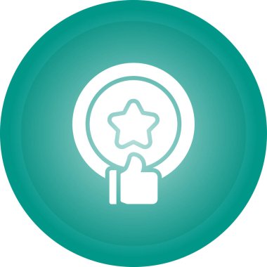 Mükemmellik simgesinin vektör illüstrasyonu 