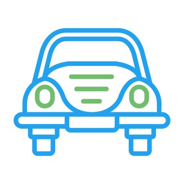 araba simgesi tasarımı, web illüstrasyonu