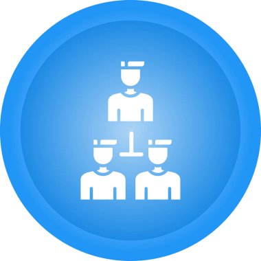 organizasyon web simgesi vektör illüstrasyonu
