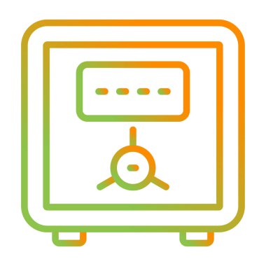 Güvenli vektör web simgesi illüstrasyonu