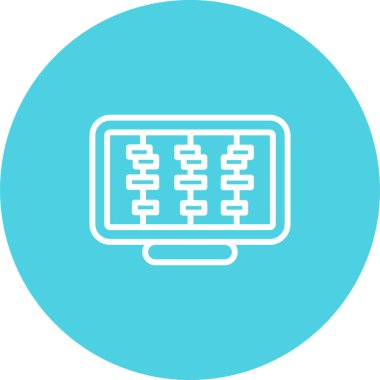 Zaman Çizgisi Web simgesi vektör çizimi