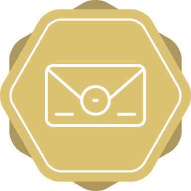 zarf simgesi, web basit illüstrasyon