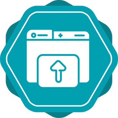 Dizin için web simgesi vektör illüstrasyonu yükleniyor