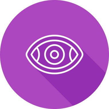 Göz. Web simgesi basit illüstrasyon 