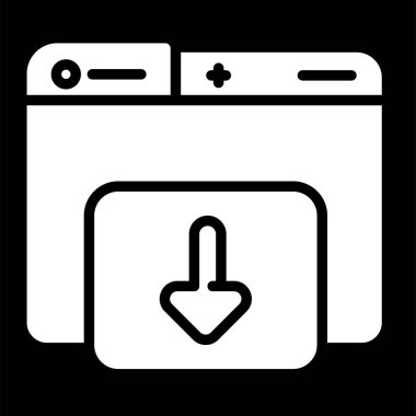 Web arayüzü simgesi ana hat biçiminde indiriliyor