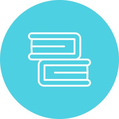 kitaplar düz simge, vektör illüstrasyonu