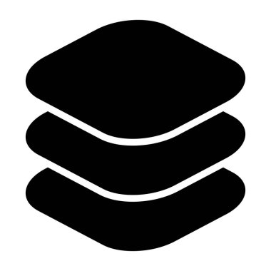 Katmanlar web simgesinin vektör illüstrasyonu