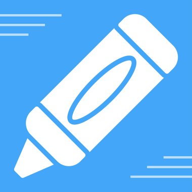 Crayon web simgesinin vektör illüstrasyonu