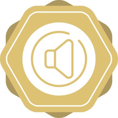 Spike Circle simgesi, vektör illüstrasyonu 