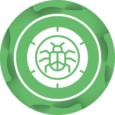 Hata ayıklayıcı ağ simgesi vektör çizimi