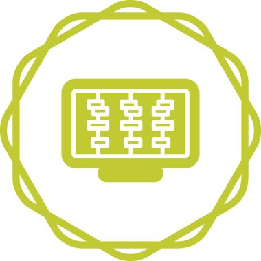 Zaman Çizgisi Web simgesi vektör çizimi