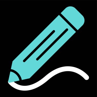 Kalem. Web simgesi basit illüstrasyon 