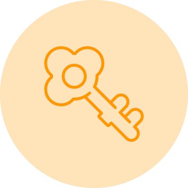 anahtar simgesi, vektör illüstrasyonu basit tasarım