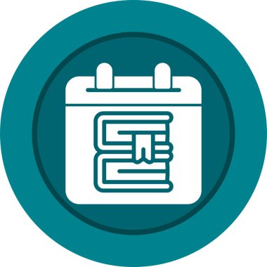 Takvim simgesi, vektör çizimi 