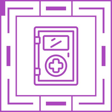 Kapı simgesinin vektör illüstrasyonu