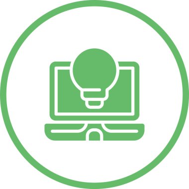 dizüstü bilgisayar simgesi, vektör illüstrasyonu basit tasarım