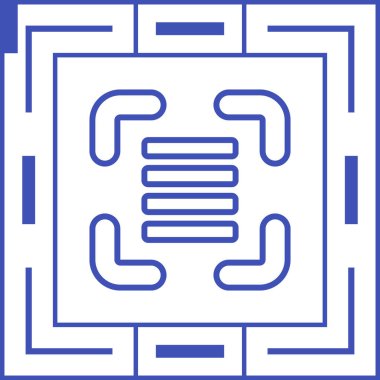 Beyaz arkaplanda haklı gösterilmiş simge izole edildi