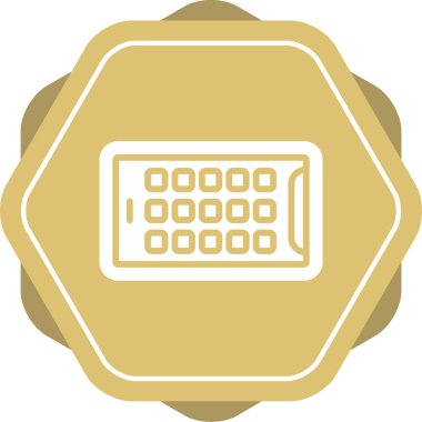 Tablet modern simgesinin vektör illüstrasyonu