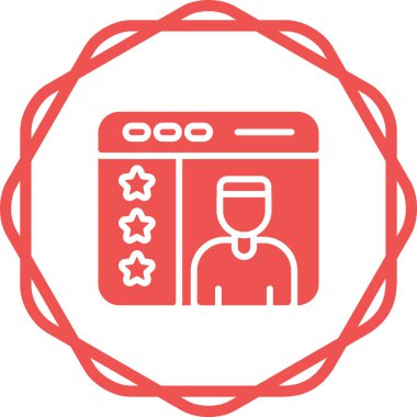 Kullanıcı geribildirim simgesi, vektör illüstrasyonu 