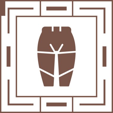 Termal iç çamaşırı simgesi, vektör illüstrasyonu