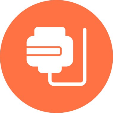 Magsafe simgesinin basit doğrusal resmi