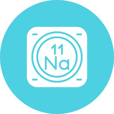 sodyum kimyasal element simgesi, basit satır biçimi