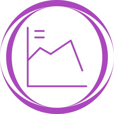 Ekonomik Çöküş web simgesi vektör çizimi 