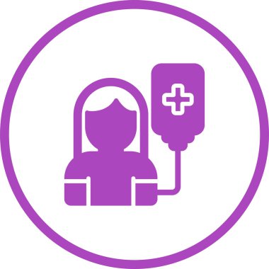 Kan bağışı ikonu vektör illüstrasyonu