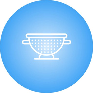 Colander web simgesi vektör illüstrasyonu 