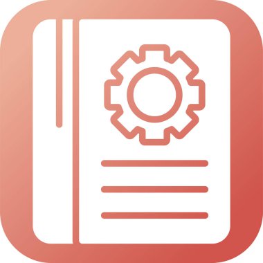 kitap web simgesi, vektör illüstrasyonu 