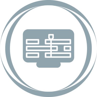 Zaman Çizgisi Web simgesi vektör çizimi